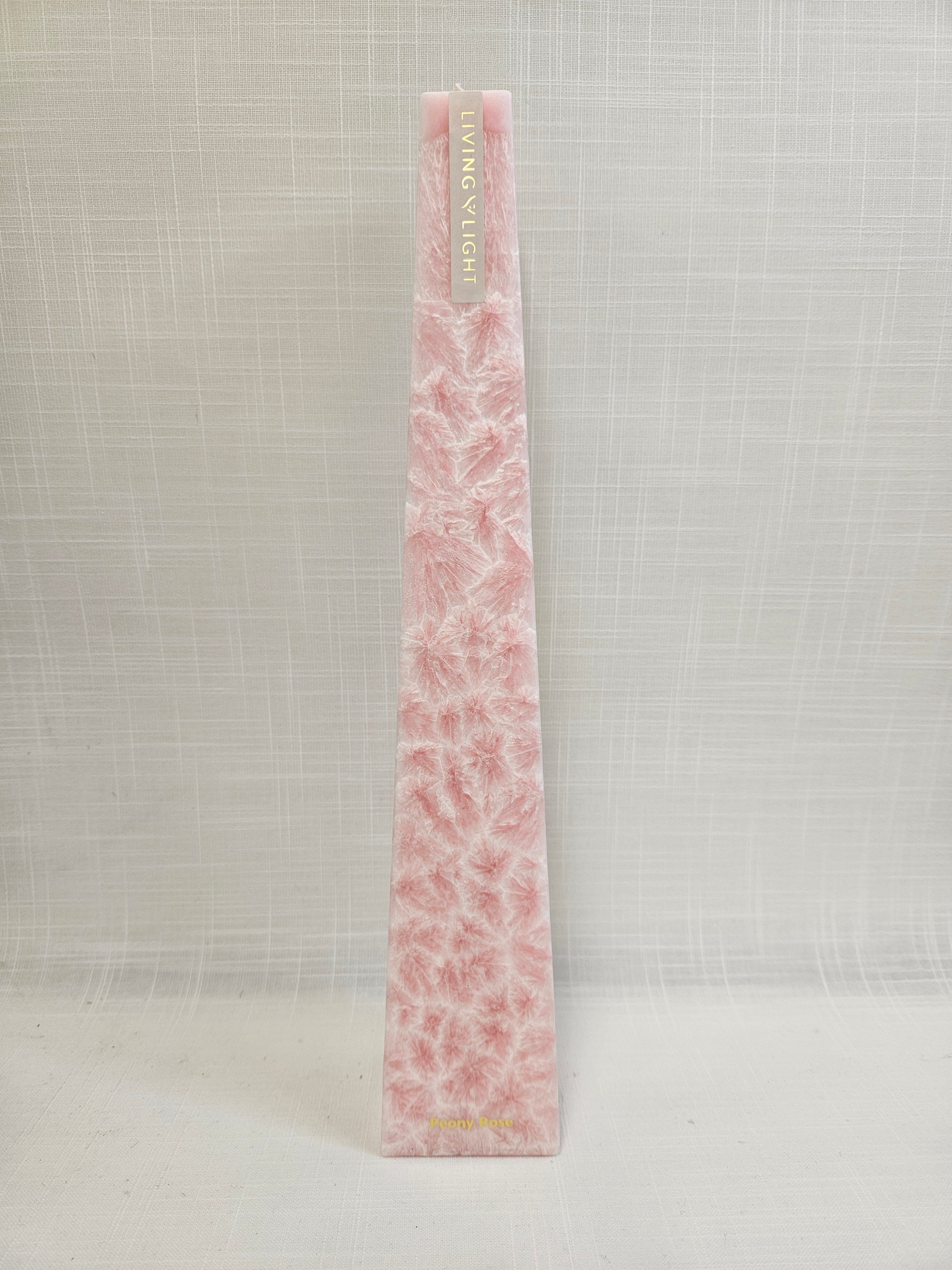 Peony Rose Icicle Candle by Living Light.