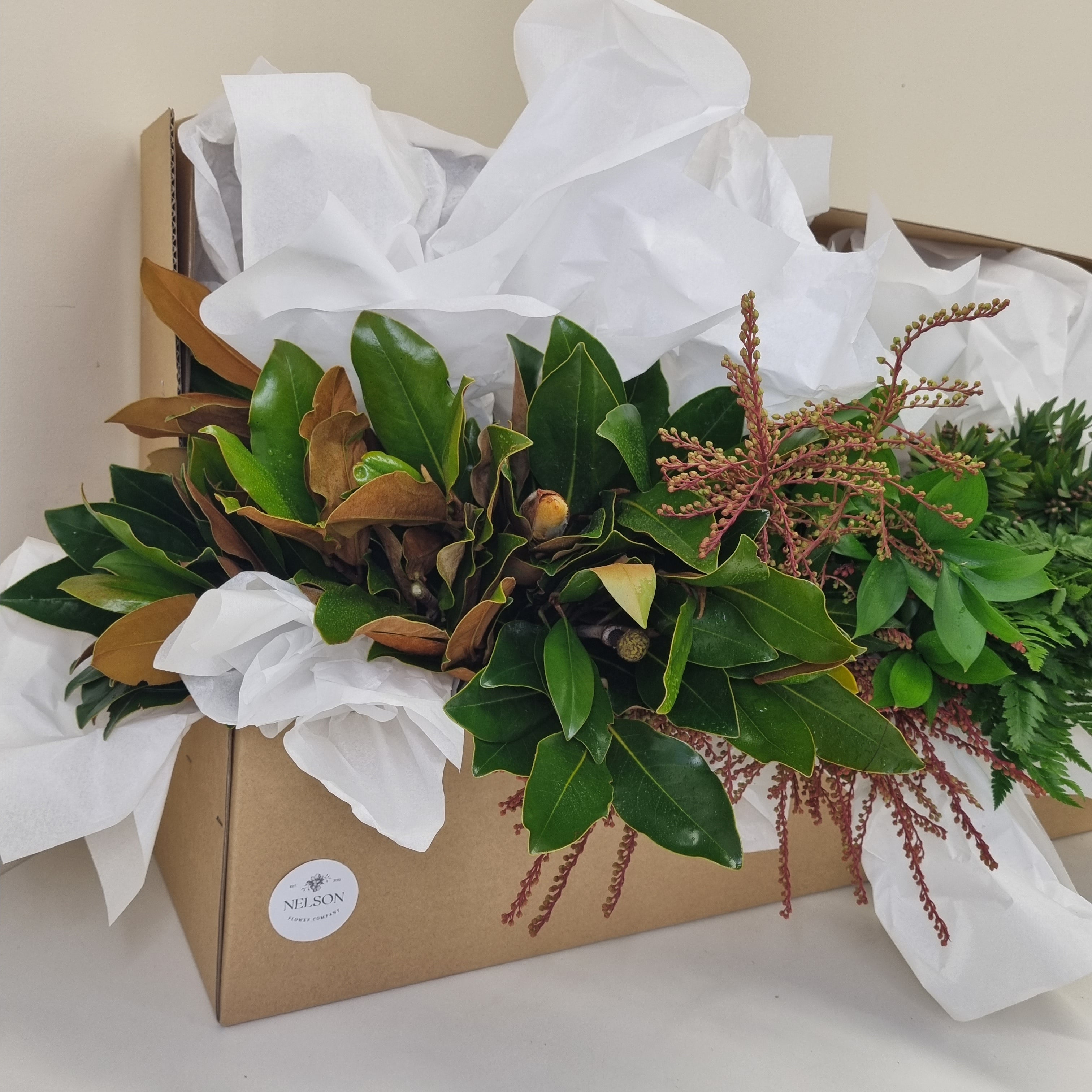 Dry foliage and greenery for floristry
