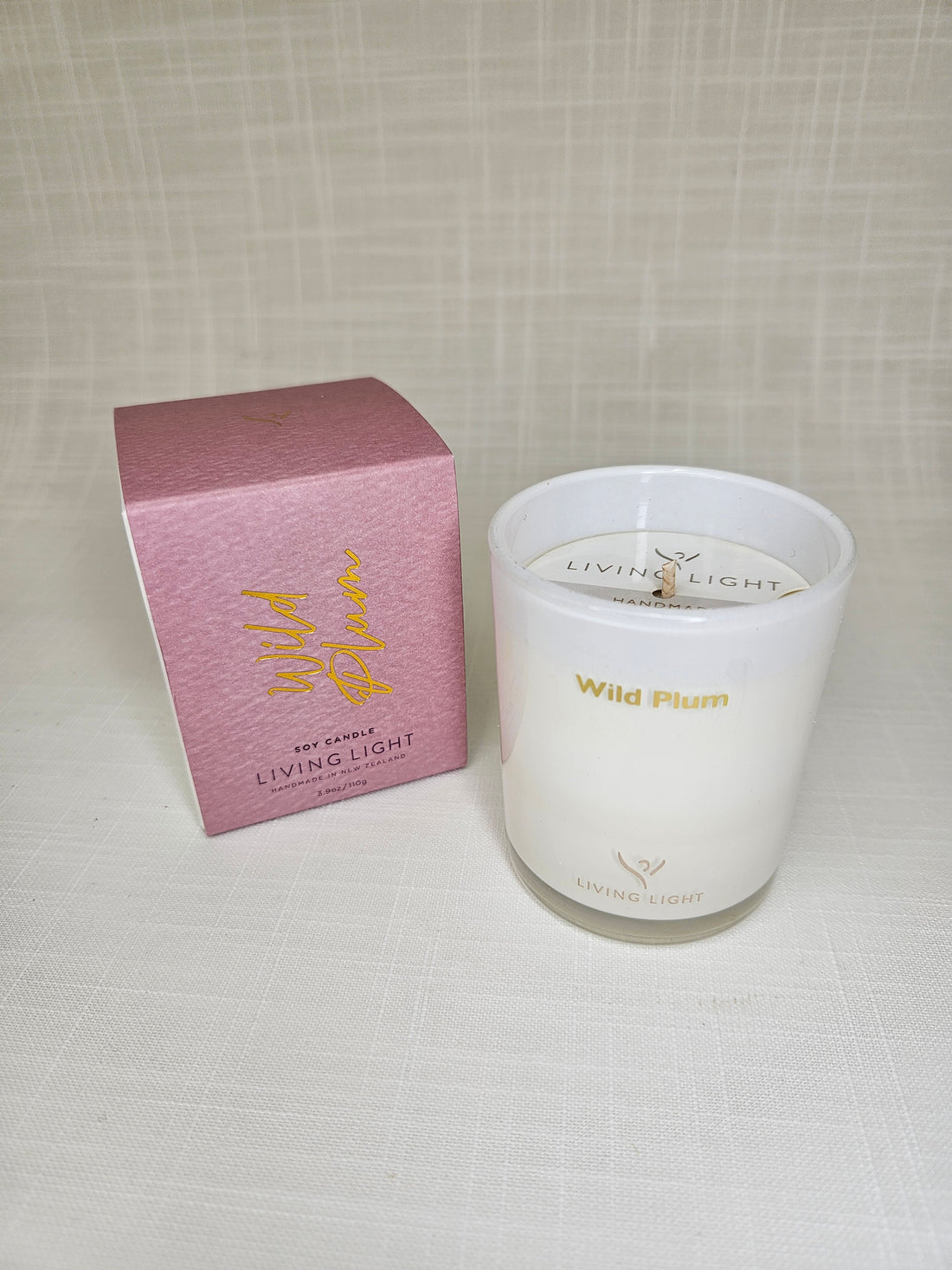 Living Light Soy Mini Candle in Wild Plum.
